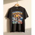 thumbnail image 3 of Summer Is Calling Bootleg Retro 90s Surfing Pig Comfort Colors T-Shirt for Beach Lovers, 3 of 5