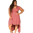 thumbnail image 3 of Ribbed Plus Size Hi Low Maxi Dress, 3 of 4