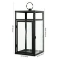 thumbnail image 3 of SAFAVIEH Fraleigh Black Metal Outdoor Candle Holder, 3 of 5