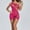 Hot Pink, variant on Women Lingerie Sets Valentine's Day One Piece Nightwear Lace Nightgown Bodysuit Chemise Sleepwear Red Free Size