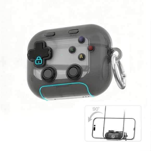 Dvkptbk Étui de Protection pour Écouteurs 3-en-1, Support de Téléphone Transparent, Étui de Protection, Déco Maison