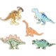 thumbnail image 1 of Set de 5 o 7 broches de dinosaurios esmaltados. Accesorios para mochilas, insignias, gorras y bolsos., 1 of 9