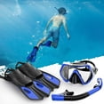 thumbnail image 6 of Mask Fin Snorkel Set, Snorkeling Gear for Adults with Panoramic View Mask, Dry Top Snorkel, Adjustable Swim Fins and Travel Bag, Man Woman Snorkel Gear for Swimming Snorkeling Diving, 6 of 12