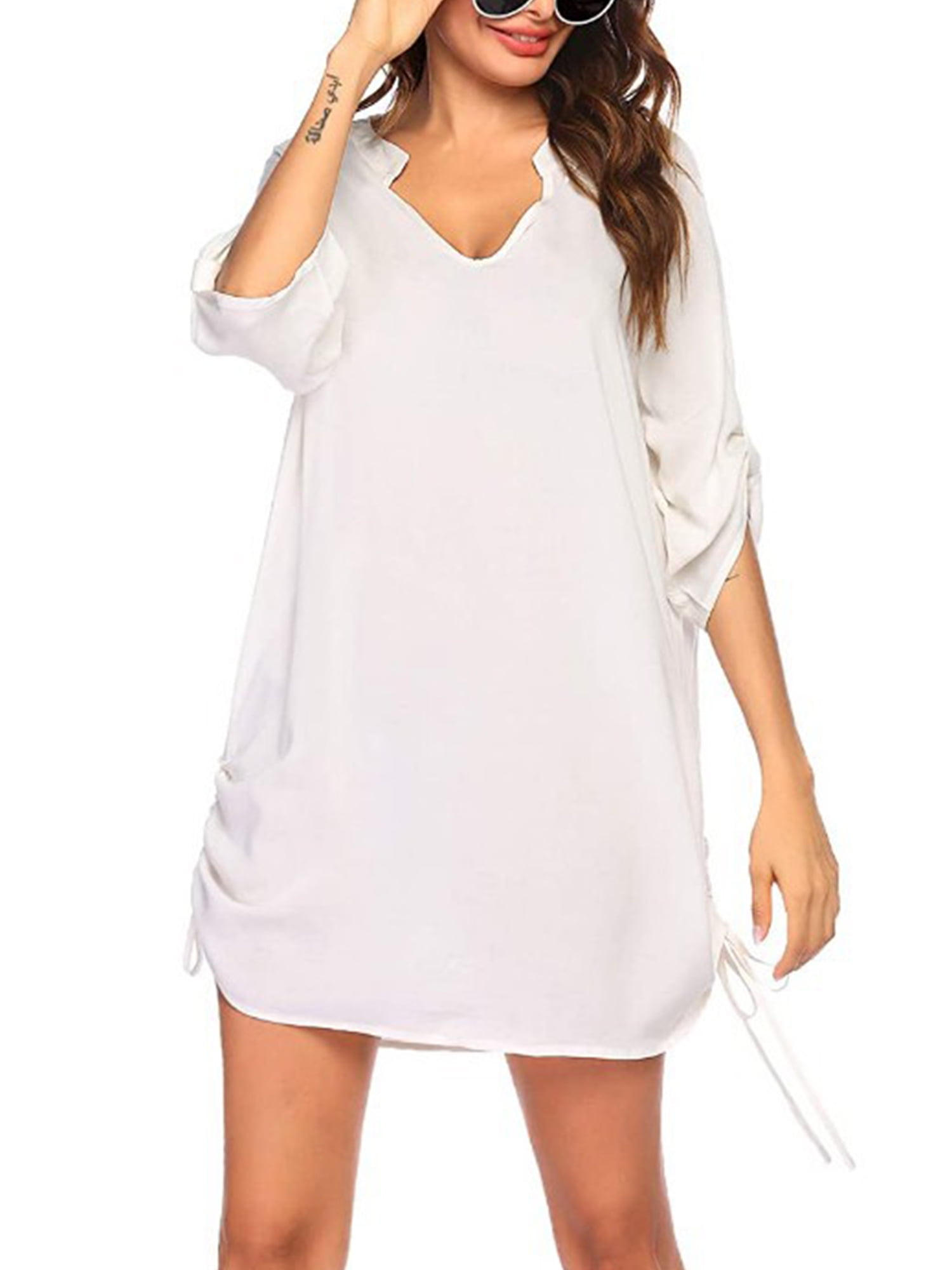 NEW LOOK ladies blue check summer holiday beach sundress 6 8 10 12 14 16 18
