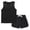 Black, variant on ITSAME Boys Outfit 2-Piece, Crewneck Tank Tops and Elastic Waist Shorts Summer Casual Athletic Set Blue 7-8T
