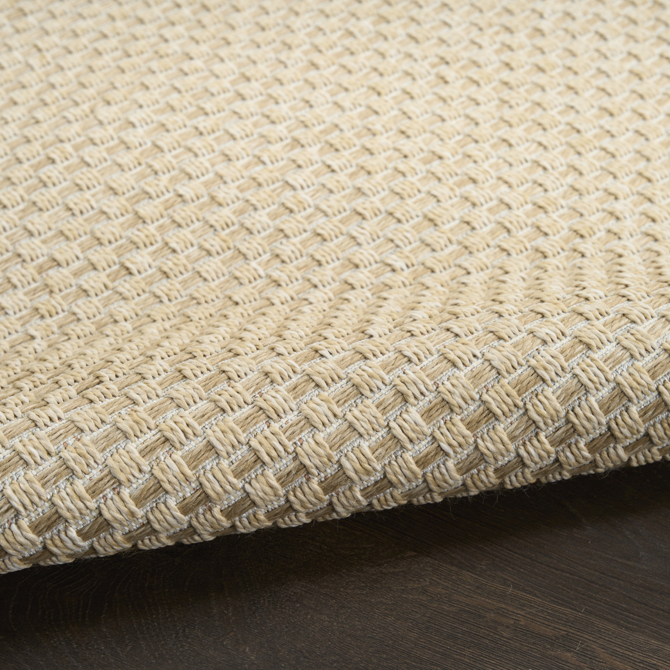 Nourison Tulum 2'2" x 8' Cream Outdoor Rug