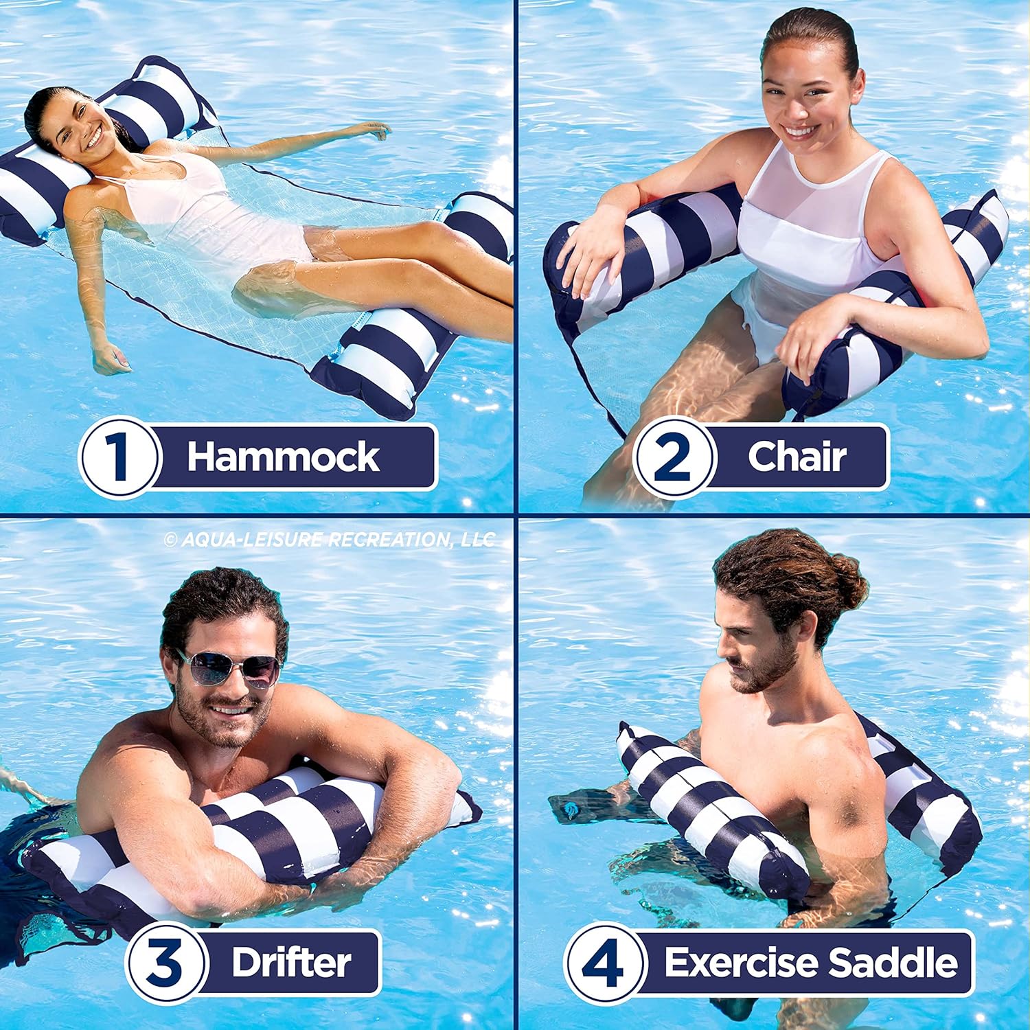 BN-LINK 4-in-1 Inflatable Pool Float 2-Pack photo 2