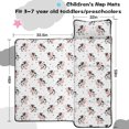 thumbnail image 5 of Cow and Dot White Pattern Teens Toddler Nap Mat with Pillow, Sleeping Mat Bag for Preschool Daycare 59"x22", 5 of 6