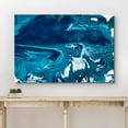 thumbnail image 3 of wall26 Framed Canvas Print Wall Art Blue Lava Lamp Style Water Waves Nature Abstract Drawings Realism Nautical Scenic Colorful Blue Ultra for Living Room, Bedroom, Office - 24"x36", 3 of 5