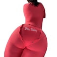 thumbnail image 4 of Gureui Women Buttons Deep V Neck Pajamas Jumpsuit, Solid Color Long Sleeve Slim Fit One Piece Romper Bodysuits Daily wear,,S, M, L, XL, 4 of 7