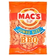 Mac's Chicharrones BBQ Flavored Fried Pork Rinds, Pork Skins, 12.25 oz Bag