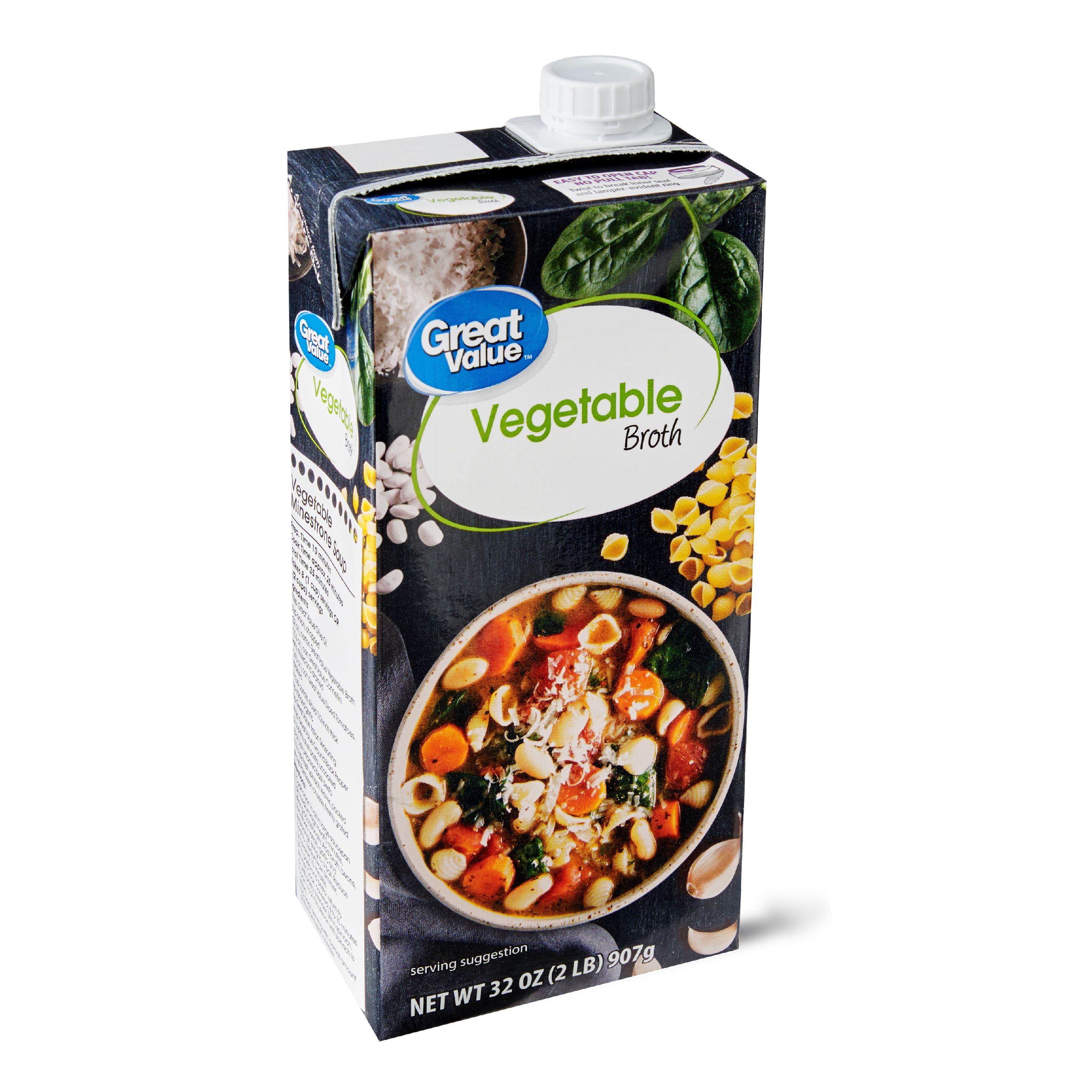 Great Value Vegetable Broth, 32 Oz