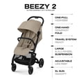 thumbnail image 5 of CYBEX Beezy 2 Compact and Lightweight Travel Stroller - Compatible with CYBEX Car Seats, Almond Beige, 5 of 5