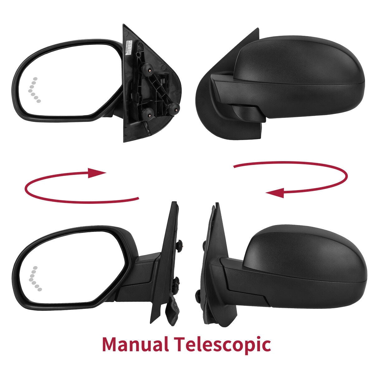 Ledkingdomus 1x Driver Side Mirror for 07-13 Chevy Silverado Sierra 1500 2500 3500 Power Heat