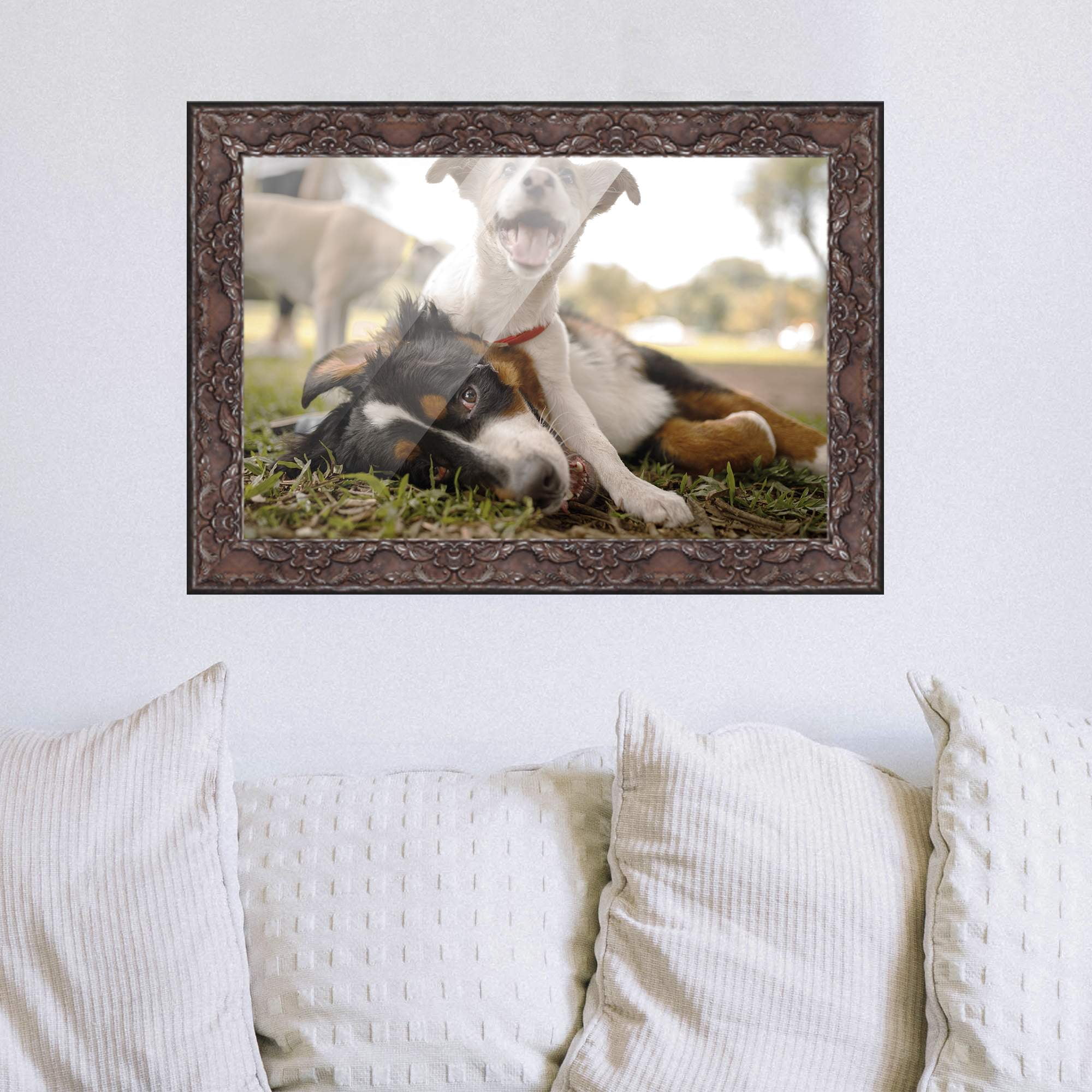 18x24 Frame Silver Real Wood Picture Frame Width 1.75 inches | Interior Frame Depth 0.5 inches |