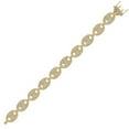 thumbnail image 2 of 925 Sterling Silver Mens Yellow Cubic Zirconia Pave 12mm 26 Inch Puff Mariner Link Chain Necklace for Men, 2 of 2