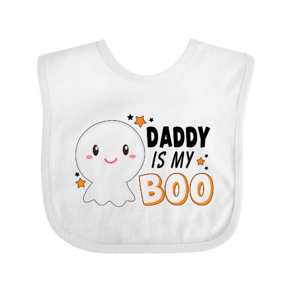 Inktastic Daddy is My Boo with Cute Ghost Boys or Girls Baby Bib
