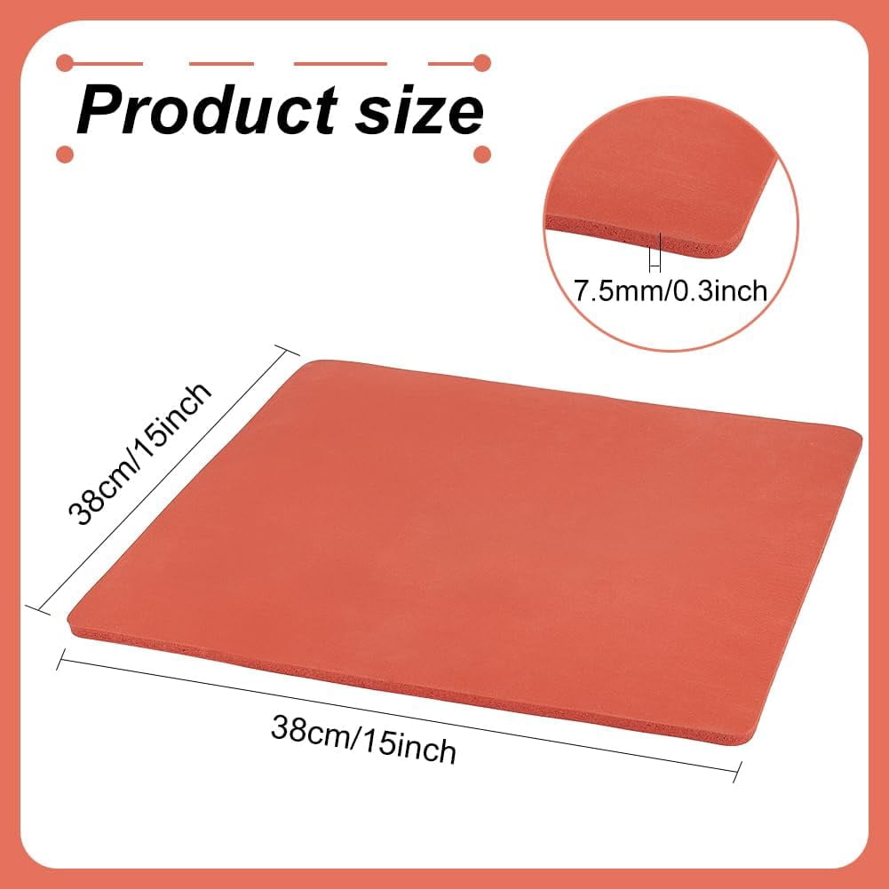15x15 Inch Silicone Heat Press Pad 0.3 Inch Thick Silicone Foam Mat
