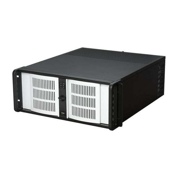 iStarUSA D-400-6-SILVER Steel 4U Rackmount Compact Stylish Server Chassis 6 External 5.25" Drive Bays