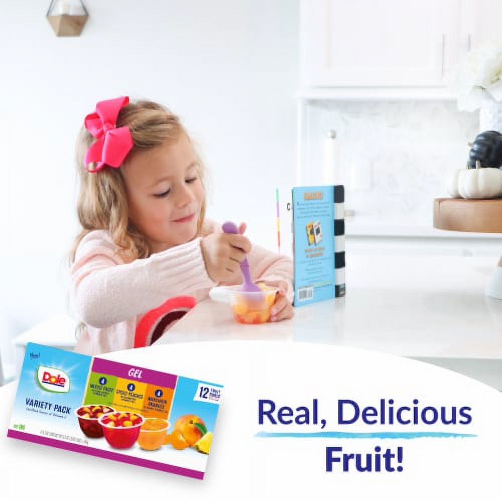 2X-Dole Fruit Bowls in Gel Cups Variety Pack - 4.3 oz - 12 ct