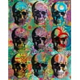 thumbnail image 2 of Dean Russo Collection 15x18 Gold Ornate Wood Framed with Double Matting Museum Art Print Titled - 9 Skulls, 2 of 4
