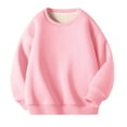 thumbnail image 6 of Hjtefg Kids' Pullover - Long Sleeve Crewneck Sweatshirt, Warm Sporty Top for Boys & Girls,Color: Pink Size: 6-7 Years, 6 of 7