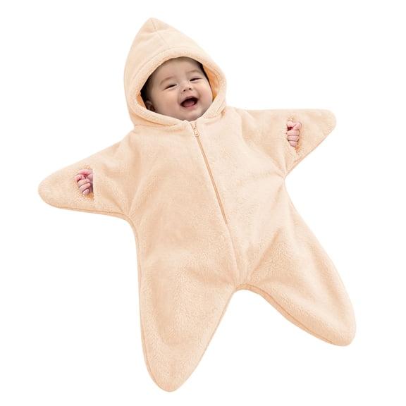 Dakiuu My First Halloween Baby Star Suit Fleece Bunting Romper Footie Winter Wearable Blanket 0 24M