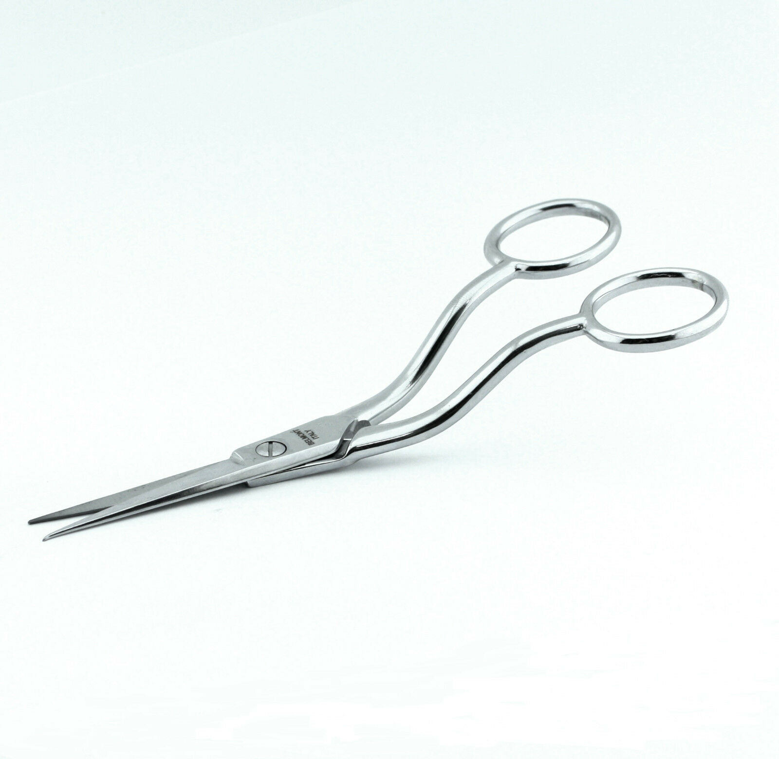 6" Offset Angle Double Sharp Point Embroidery Scissors 584/6 Italy