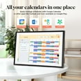 thumbnail image 4 of Changing 15.6" Smart Digital Picture Frame & Portable TV, WiFi Touchscreen Display with Google Calendar, Voice Assistant, Music Speaker, Photo & Video Sharing, Home Hub – Perfect Gift (Black & White), 4 of 14
