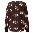 thumbnail image 5 of Women's Fashion Casual Crewneck Long Sleeve Pullover Rugby Printed Lightweight Sweatshirt Top, 5 of 5