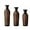 Black & Brown, variant on Set of 3 Modern Decorative PVC Vases, Stylish Floor Vases for Home Décor, Elegant Flower Stand for Living Room, Office, or Hallway, Coffee & Brown