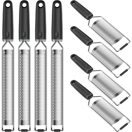 

HYKE 8Pcs Stainless Steel Grater for Different Food Grater with Non-Slip Handle for Vegetables Cheese Shredder and on