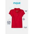 thumbnail image 5 of The Children's Place Girls' Short Sleeve Ruffle Pique Polo, 5 of 6