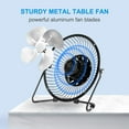 thumbnail image 2 of 6-Inch Desk Fan Small Table Fan Metal USB Fan Mini High Velocity Personal Fan for Desk Office Desktop Bedroom Sleeping Home, 360° Tilt Angel,Quiet Operation, 2 of 6