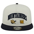 thumbnail image 2 of Men's New Era White West Virginia Mountaineers Collegiate 9FIFTY A-Frame Snapback Hat, 2 of 5