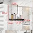 thumbnail image 4 of Shower Caddy Hanging Shelf with Hooks Suction Cups Stainless Steel Hanging Door Shower Rack Rustproof Hanging Shower Caddy Rack No Drilling Heavy Duty Door Hook Shelf for Bathroom Shampoo, 4 of 10
