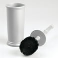 thumbnail image 4 of iDesign Kent Toilet Bowl Brush and Holder for Bathroom Storage, Silver, 4 of 5