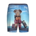 thumbnail image 5 of Fotbe Elephant Sits Pajama Shorts for Men, Men's Pajama Bottoms, Sleepwear,Short Pajama Pants-3X-Large, 5 of 9