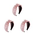 thumbnail image 4 of sweethay Diadema de franela Diadema elegante a la moda Aros para el cabello Diadema de plástico para mujer Tocado Buena elasticidad para mujer Type1 NO1, 4 of 6