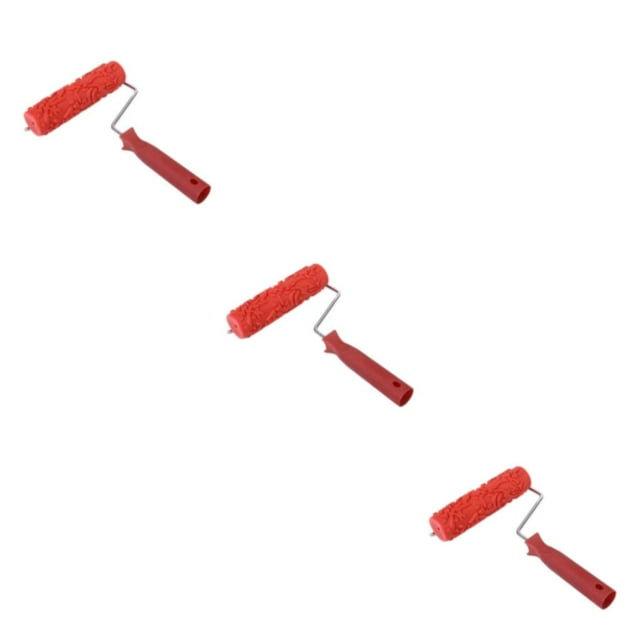 Methold Various Embossed Pattern Painting Roller With Handle Plastic 7 Brush Tool Type1 NO1