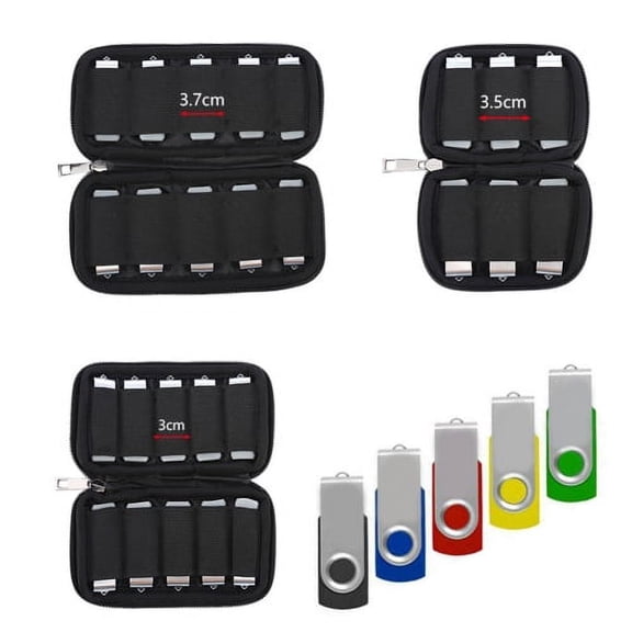 Cheers.US Portable U Disk Holder USB Flash,Portable, Lightweight, Effectively Prevent Daily Scratch,Shockproof, Durable, Protective Storage Bag