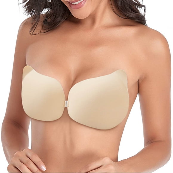 HUITKMM Cotton Bras Women Summer Silicone Stickers Gather up Lifting Stickers Silicone Stickers