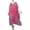 601-Pink, variant on Miss Lavish London Floral Women’s Polyester Kaftan Dress with Pockets & Side Slits- Red, XL
