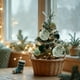 thumbnail image 5 of Bolas navideñas verdes flocadas | Juego de adornos navideños de espuma de 8 cm | Paquete de 6 adornos navideños para el hogar y fiestas, 5 of 5