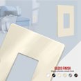 thumbnail image 2 of ENERLITES Screwless Decorator Wall Plate, Child Safe Outlet Covers, Size 1-Gang, Unbreakable Polycarbonate Thermoplastic, SI8831-LA, Glossy, Light Almond, 20 Count, 2 of 5