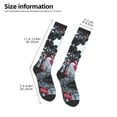 thumbnail image 2 of Knee High Socks for Men and Women, Flamingo On The Jungle Althletic Compression Socks, Support Long Tube Socks for Outdoor Sport, Calf Socks, High Stockings for Women Men, 2 of 7