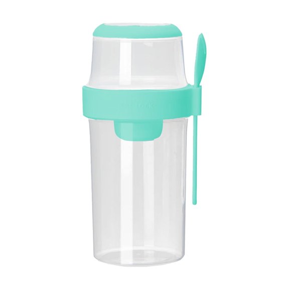 SLYNSHome Overnight Oats Jars with Lid and Spoon - 2 Layer - Overnight Oats Container Breakfast Cup Meal Prep - 10.5 25.7 oz / 310 760 ml (Green)