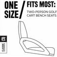 thumbnail image 2 of Classic Accessories Fairway Diamond Air Mesh Golf Cart Seat Cover, Black, 2 of 4