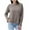 Gray, variant on GigrtiJin Women Casual Pullover Sweater Solid Color Round Neck Long Sleeve Tunic Tops Fall Winter Thermal Blouse