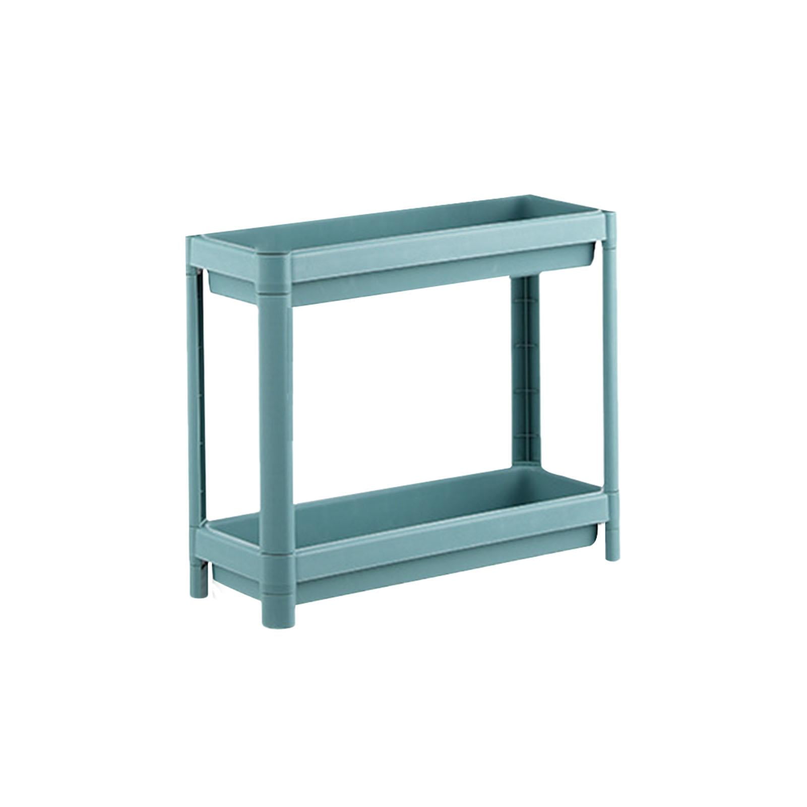 ankishi Folding Slideout Storage Rack 4 Layer Storage Shelf with